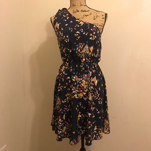 One shoulder flowy dress